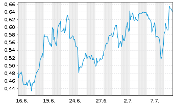 Chart Mini Future Short JD.com - 1 Monat