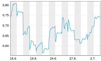 Chart Mini Future Long Vulcan Energy Resources - 1 Monat