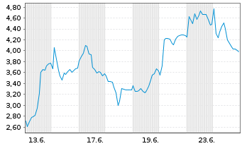 Chart Mini Future Long Verbio Vereinigte Bioenergie - 1 Monat