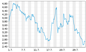 Chart Mini Future Long Verbio Vereinigte Bioenergie - 1 Month
