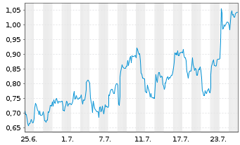 Chart Mini Future Long 2G Energy - 1 Monat