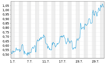 Chart Mini Future Long 2G Energy - 1 Monat