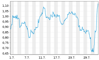 Chart Mini Future Short Snowflake - 1 Month