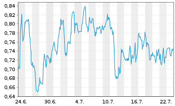 Chart Mini Future Long MasterCard - 1 Monat
