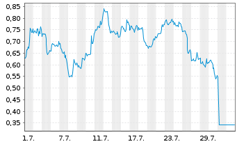 Chart Mini Future Short Snowflake - 1 Month