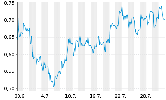 Chart Mini Future Long Aroundtown - 1 Monat
