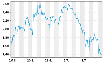 Chart Mini Future Short RENK Group - 1 Month