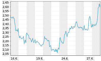 Chart Mini Future Long Microstrategy - 1 Month