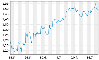 Chart Mini Future Long Infineon - 1 Monat