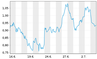 Chart Mini Future Long Siemens - 1 Monat