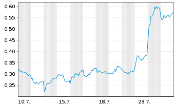 Chart Mini Future Long Deutsche Bank - 1 Monat