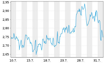 Chart Mini Future Long Berkshire Hathaway - 1 mois
