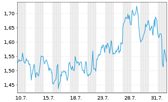 Chart Mini Future Long Berkshire Hathaway - 1 mois