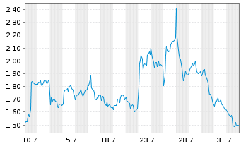 Chart Mini Future Long BMW - 1 mois