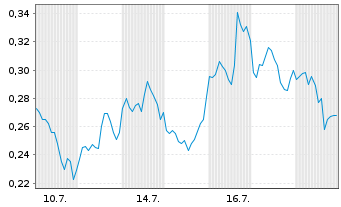 Chart Mini Future Short Intel - 1 Monat
