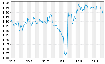 Chart Mini Future Short Muenchener Rueck - 1 Month