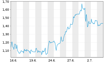 Chart Mini Future Long secunet - 1 Monat