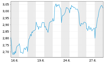 Chart Mini Future Short Brenntag - 1 Month