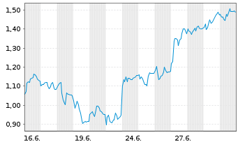 Chart Mini Future Long Fraport - 1 Monat