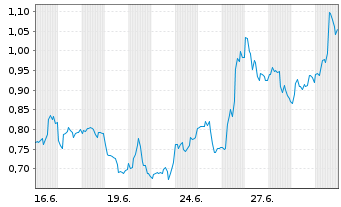 Chart Mini Future Long Freeport-McMoRan - 1 Monat