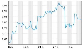 Chart Mini Future Long Cloudflare - 1 Monat