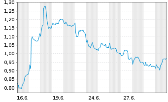 Chart Mini Future Short Fresenius Medical Care - 1 Monat