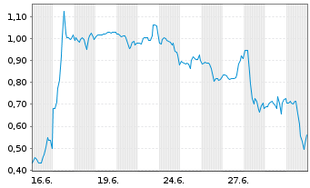 Chart Mini Future Short First Solar - 1 Monat