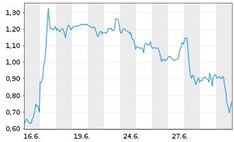 Chart Mini Future Short First Solar - 1 Monat