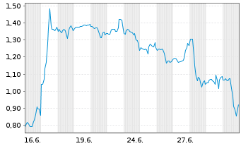 Chart Mini Future Short First Solar - 1 Monat