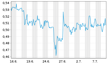 Chart Mini Future Short 1&1 - 1 Monat