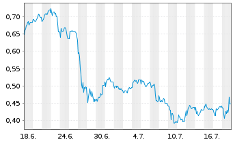 Chart Mini Future Short Indus Holding - 1 Monat