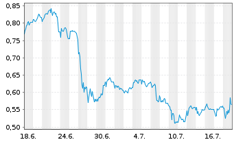 Chart Mini Future Short Indus Holding - 1 Monat