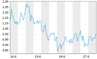 Chart Mini Future Long Hecla Mining - 1 Monat