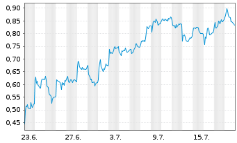 Chart Mini Future Long Infineon - 1 Monat