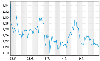 Chart Mini Future Short RWE - 1 Month