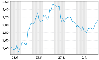 Chart Mini Future Long Coinbase - 1 Monat
