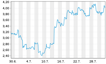 Chart Mini Future Long Alibaba - 1 Monat