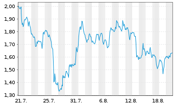 Chart Mini Future Short Nike - 1 Monat