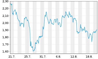 Chart Mini Future Short Nike - 1 Monat