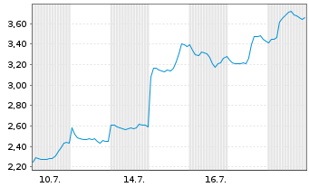Chart Mini Future Long Alibaba - 1 Monat