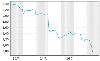 Chart Mini Future Short Alibaba - 1 Monat