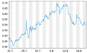 Chart Mini Future Long Nordex - 1 Monat