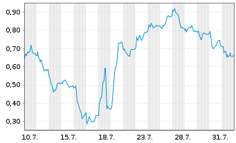 Chart Mini Future Long Delivery Hero - 1 mois