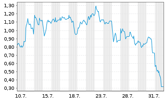 Chart Mini Future Long Bitcoin Group - 1 mois