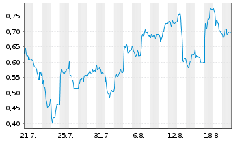 Chart Mini Future Long FinTech Group - 1 Monat