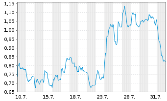Chart Mini Future Long DWS - 1 mois