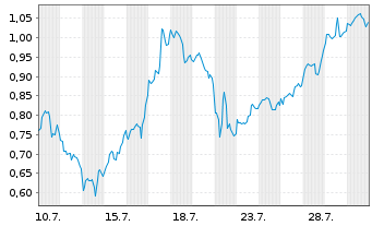 Chart Mini Future Long Oracle - 1 Monat