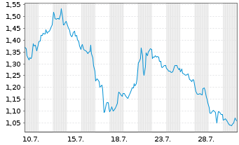 Chart Mini Future Short Oracle - 1 Monat