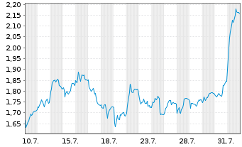 Chart Mini Future Short Bechtle - 1 mois