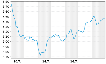 Chart Mini Future Long Adyen - 1 Monat
